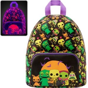 Funko The Nightmare Before Christmas Blacklight Black Light Print Mini Backpack